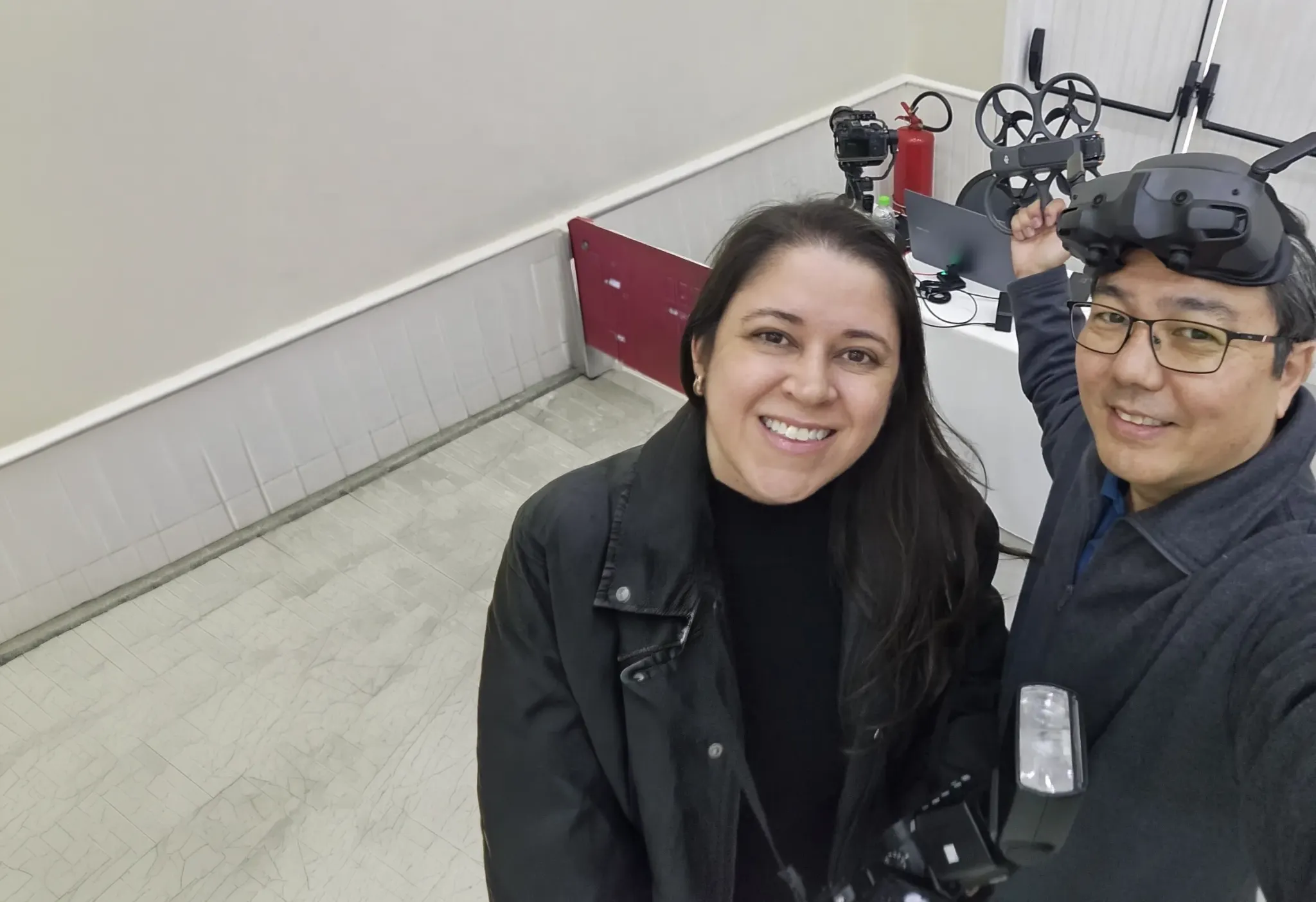 André e Elisangela em um evento corporativo